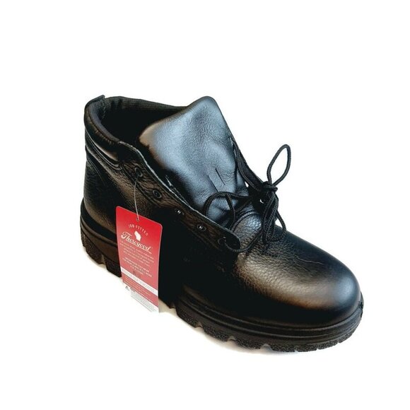 Thorogood Chukka Mens 10.5 Leather Boots Postal Shoe Black Soft Streets 834-6906 - Picture 1 of 11